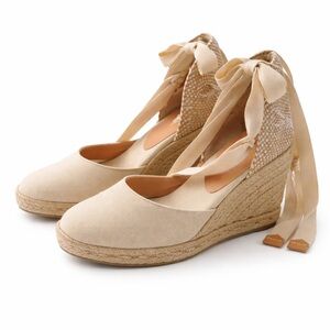 NWOB Castaner Carina 60 Canvas Espadrille Wedges Size 36 Made in Spain